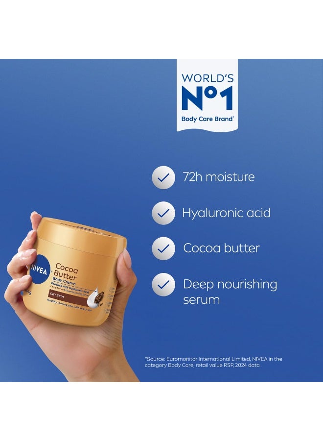 نيفيا كريم نيفيا للجسم بزبدة الكاكاو مع سيروم مغذي بعمق، 454 جرام (عبوة واحدة) - Image 2